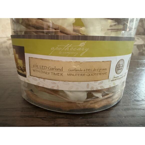 Apothecary & Company 6-Foot LED Lighted Branch Garland w/ Daily Timer - Picture 4 of 7